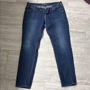 Dark Blue Women's Silver Denim Jeans